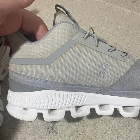 On Running women Gray and White Athletic Shoes - Picture 7 of 15